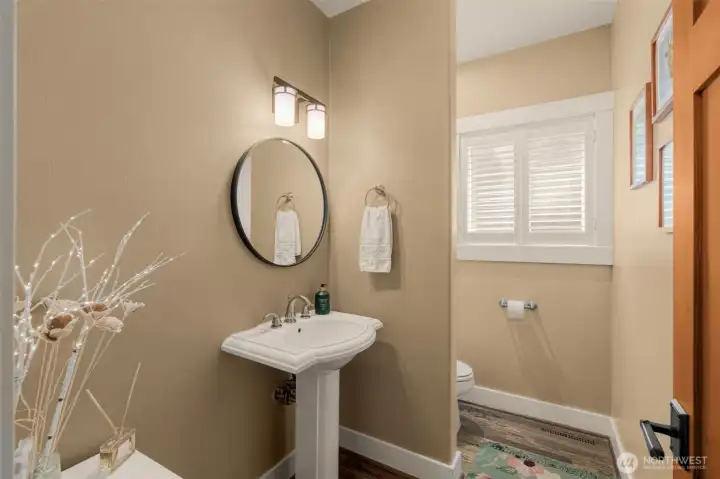 Main floor half bath Main floor half bath