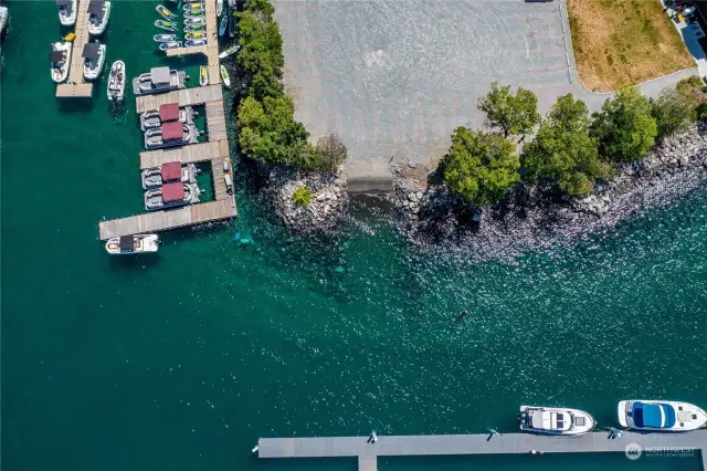 Boat access next to Sunset Marina