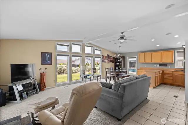 Open floor plan.