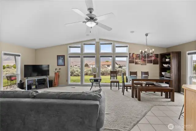 Light and bright with all the windows.