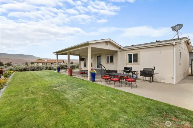 Side yard of home.