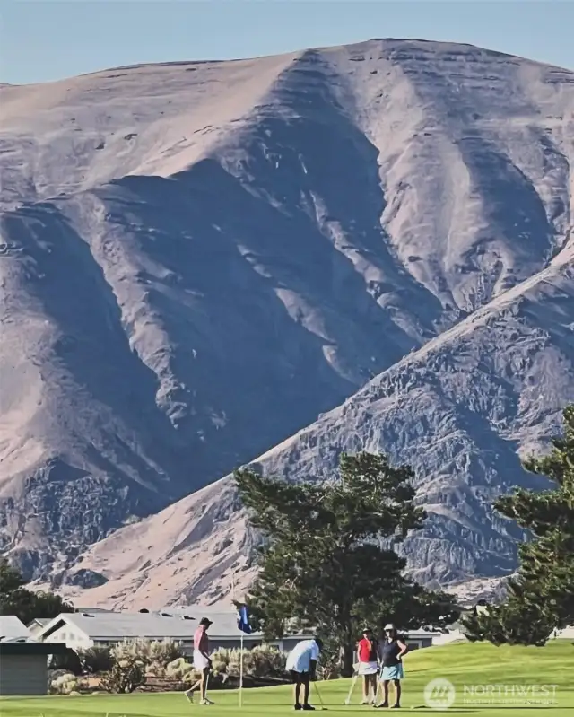 Mountain views.