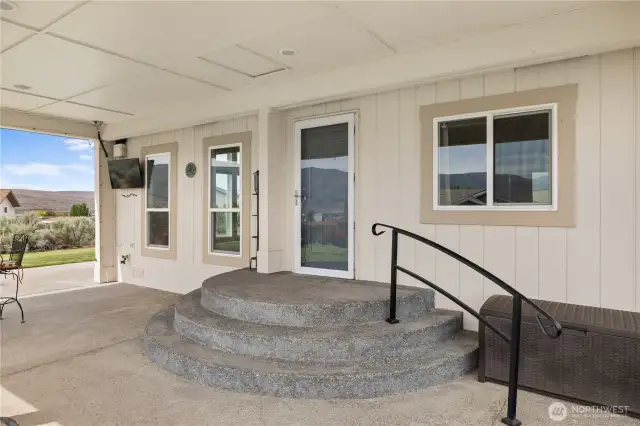 Front entry.