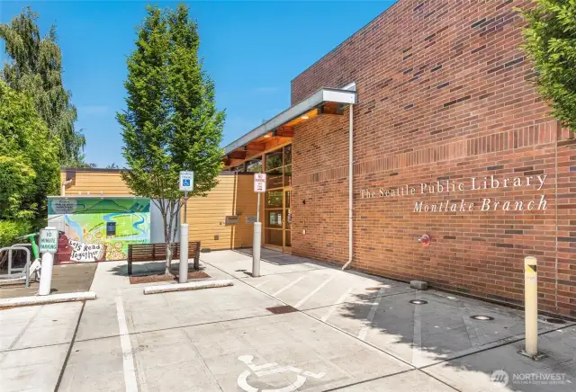 Montlake Library is just a stone’s throw from your front door.
