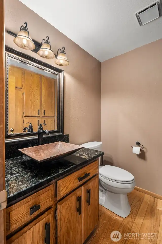 Half bath on main floor