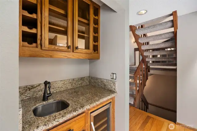 Wet bar on main floor