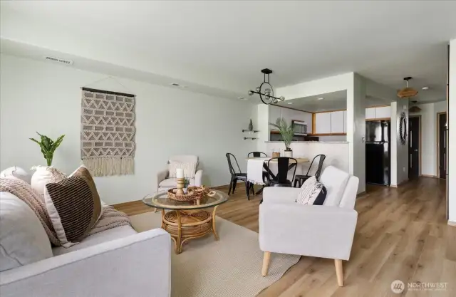 Open kitchen allows you to join the fun.