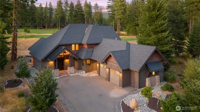 Twilight views of property