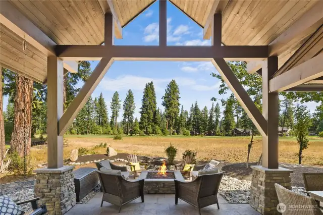 Plenty of covered outdoor space for year round enjoyment!