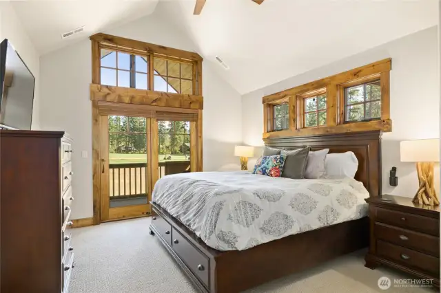 Upstairs Bedroom with balcony