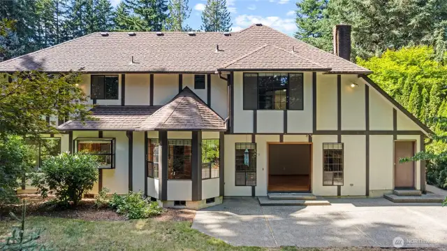 Great back yard with large patio