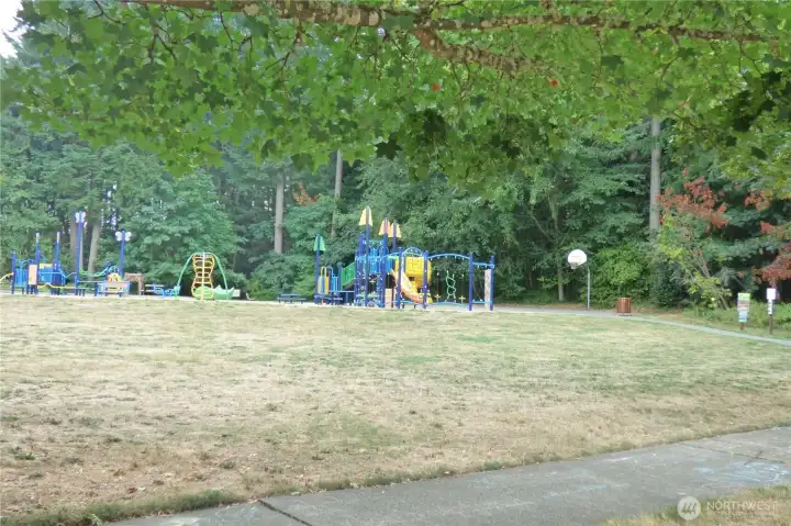Margaret McKenny Park in the cul-de-sac.