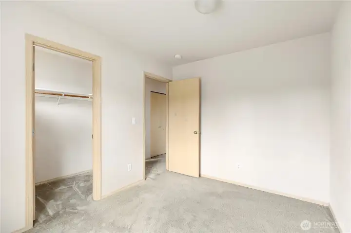 Bedroom 3 with walk in closet.