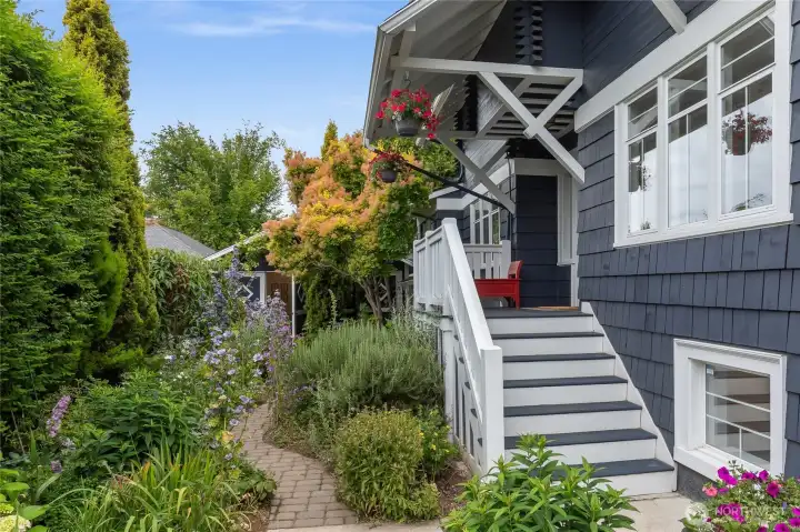 Welcoming front porch rebuilt to perfection