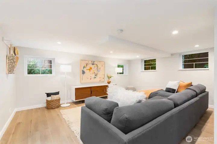 Lower level rec room