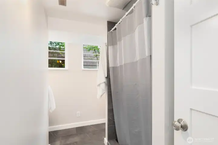3/4 bath on lower level