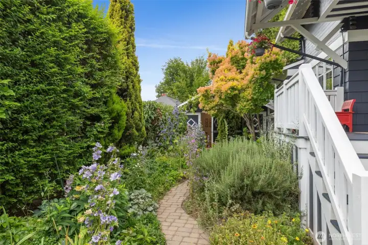 ...then meander down the garden path...