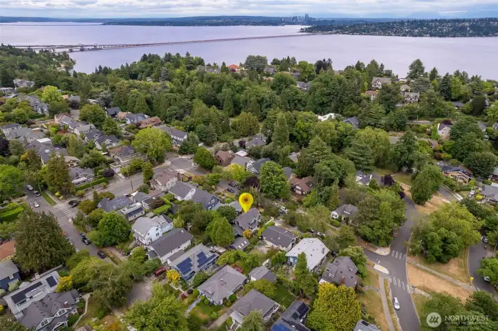 ...and Lake Washington.