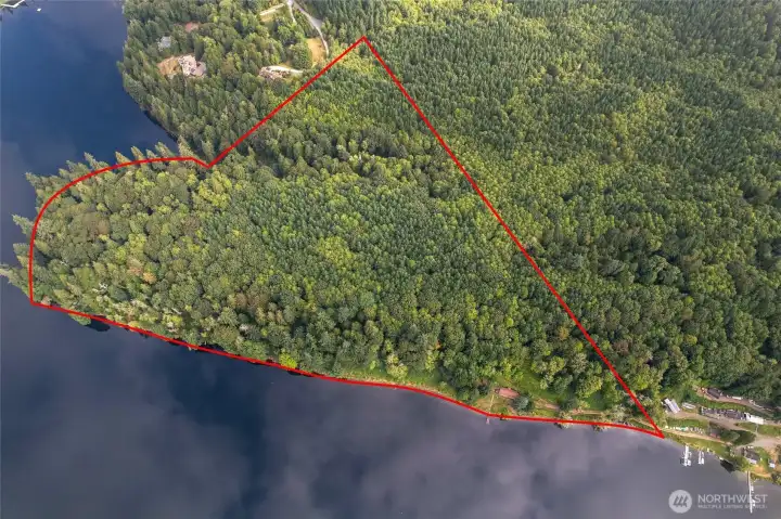 Drone shot of Property