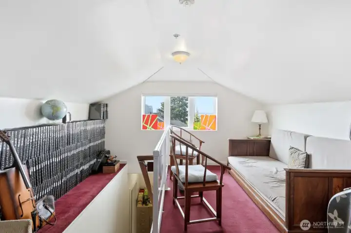 Attic retreat space.