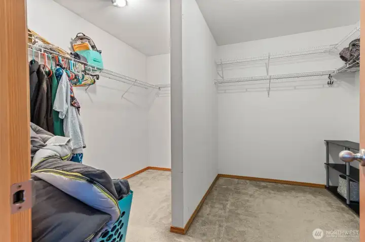Primary walk-in closet