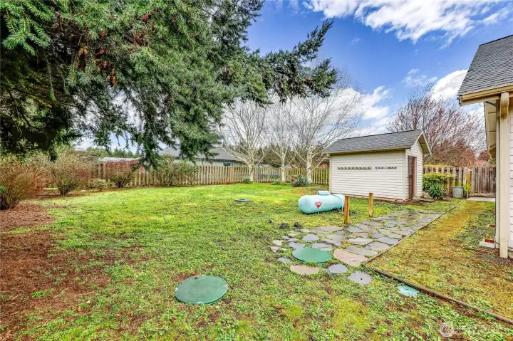 Back side of the house