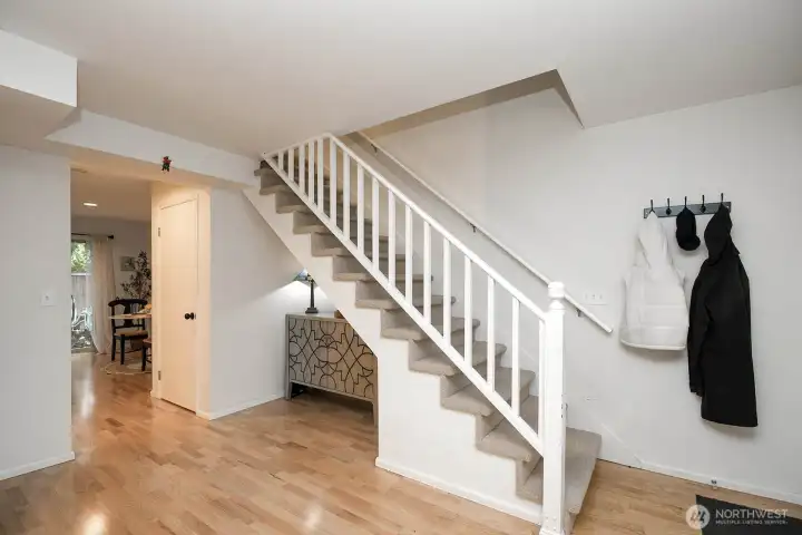 Storage underneath stairs