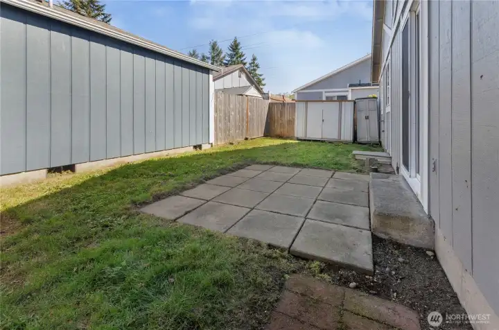 Extra storage in back yard