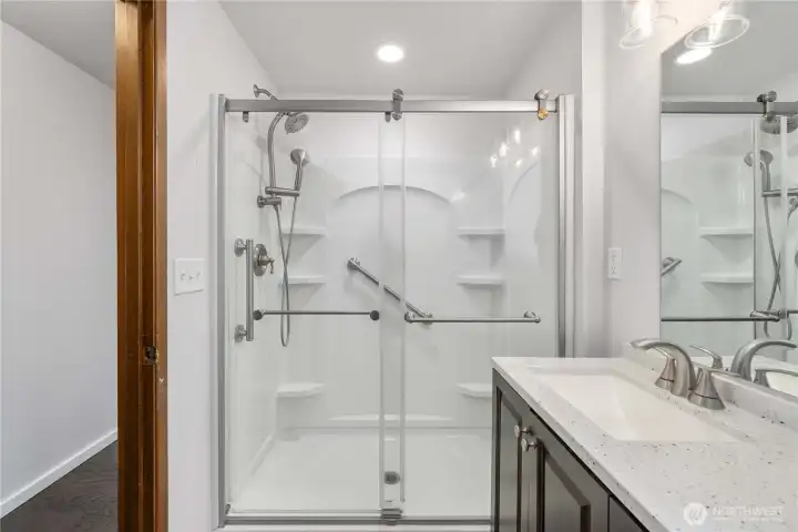 Updated Bathroom Downstairs with shower