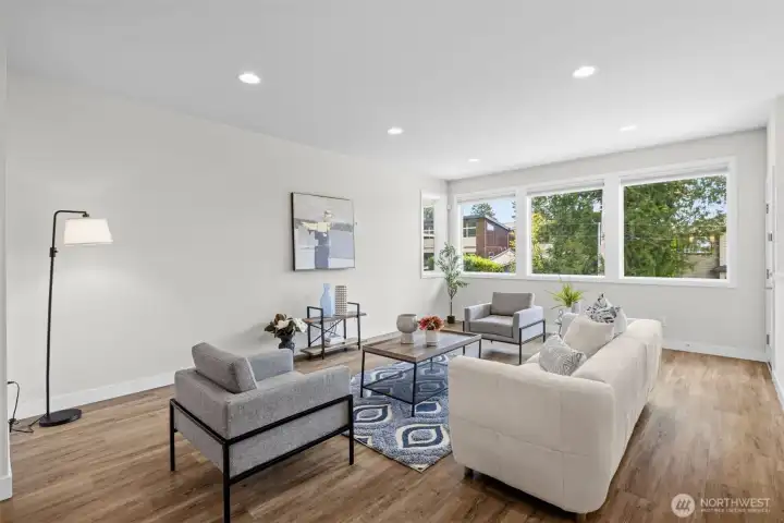 living room area with plenty of sunlight