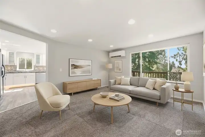 Spacious Living room competly up dated