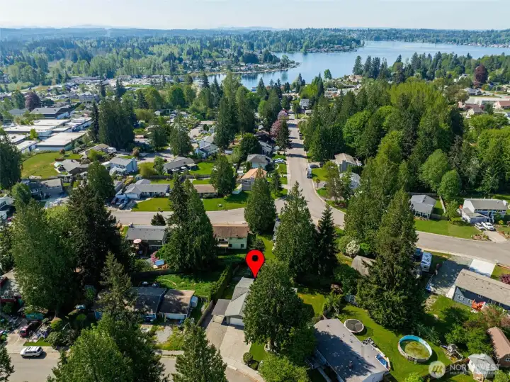 Loacated near town town Lake Stevens