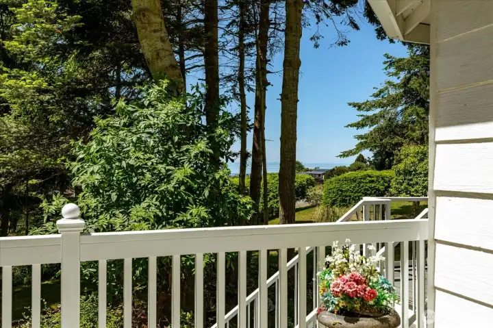 Views of the water from the primary deck.