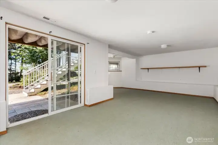 The basement can be an office, gym, or potentially add a bathroom and make a new apartment.