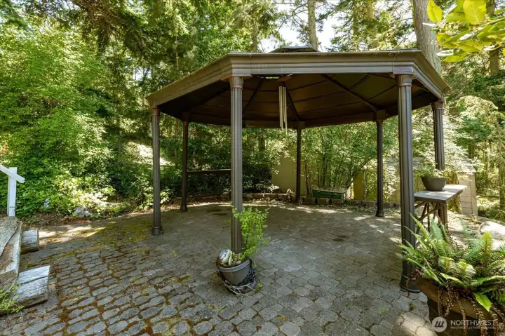 Covered patio for year round entertaining and relaxing.