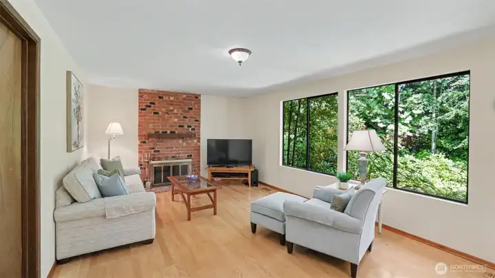 Stay cozy with the wood burning fireplace! Stay cozy with the wood burning fireplace!