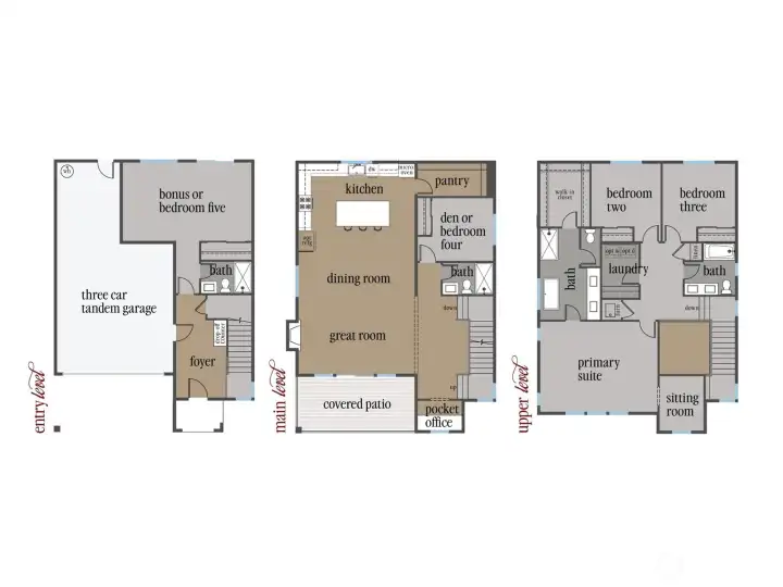 Digital Graphic of the Rosewood Manor Glacier Floorplan Digital Graphic of the Rosewood Manor Glacier Floorplan