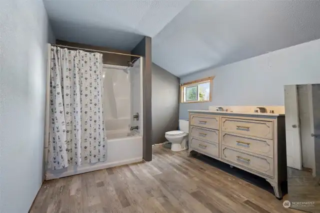 Upstairs remodeled bathroom