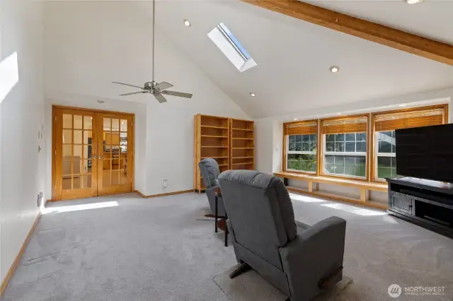 From the French Doors to the Window Wall, this is a great room!
