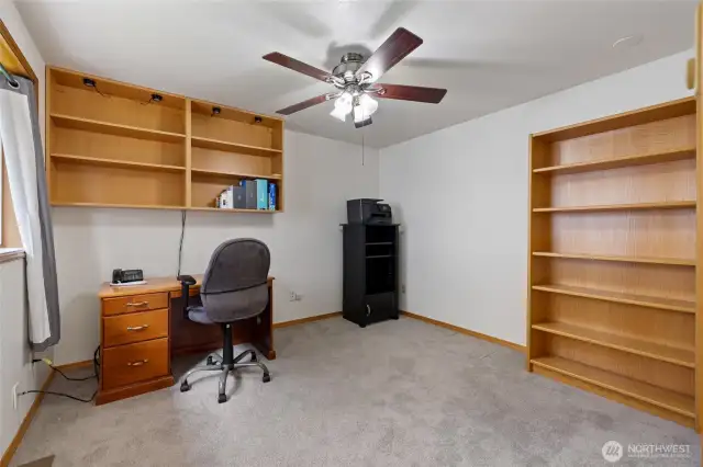 The Office is right off of the Family Room.
