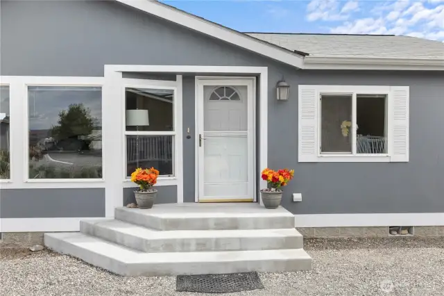 Front entry.