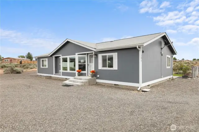 Front of home.