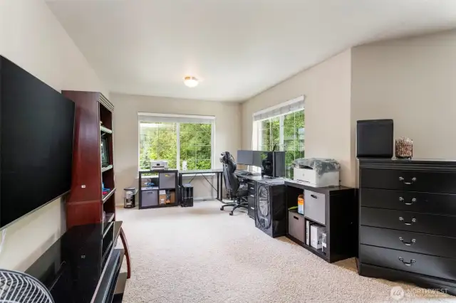 Extended primary bedroom with extra sitting space