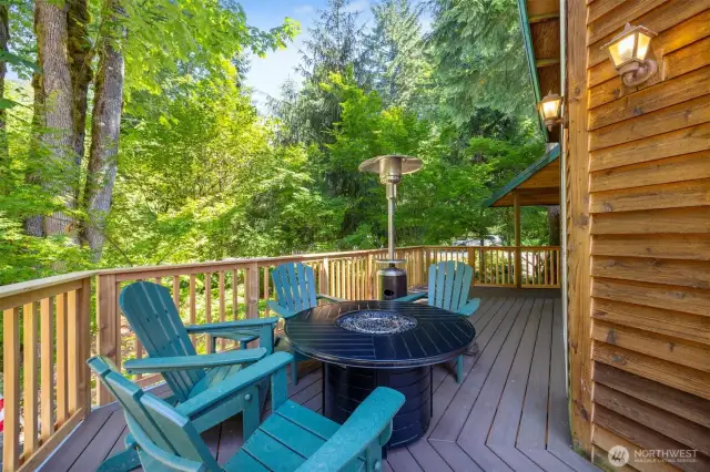 New trex decking and railing.