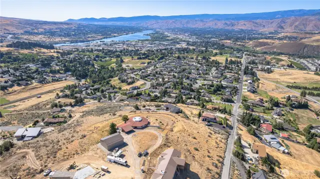 Incredible panoramic views from 80 Solstice Lane in Wenatchee—prime Sunnyslope location for your dream home build.