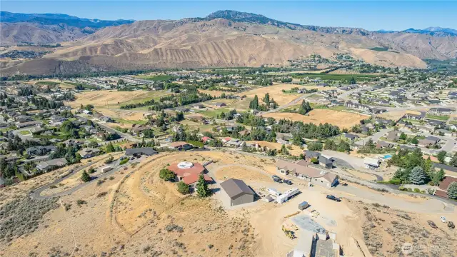 Utilities ready—water and power stubbed to the lot for easy construction access on this premium Wenatchee land.