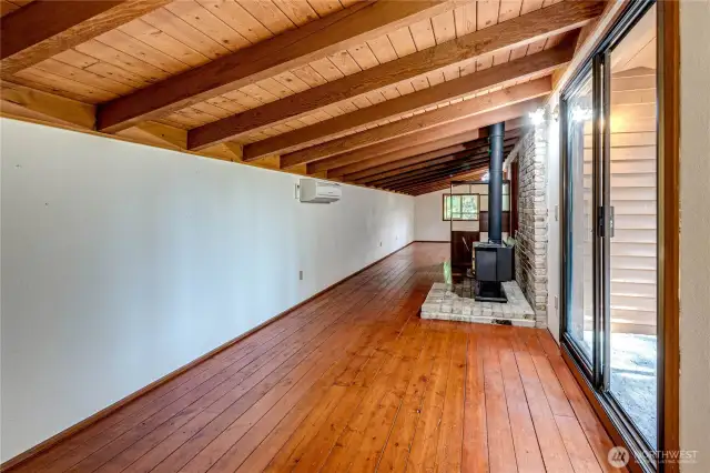 Loft Area with Wood Stove
