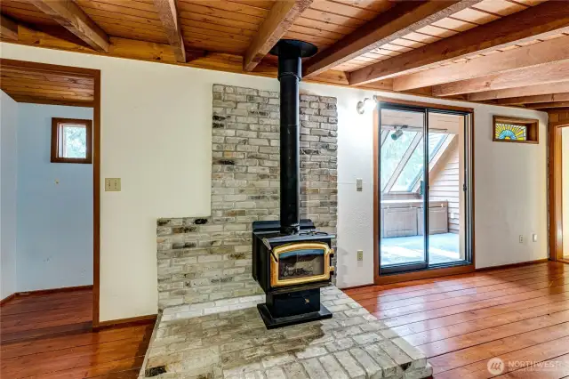 Loft Area/Wood Stove
