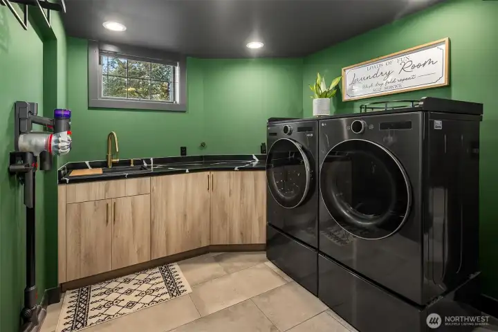 A user friendly laundry room....