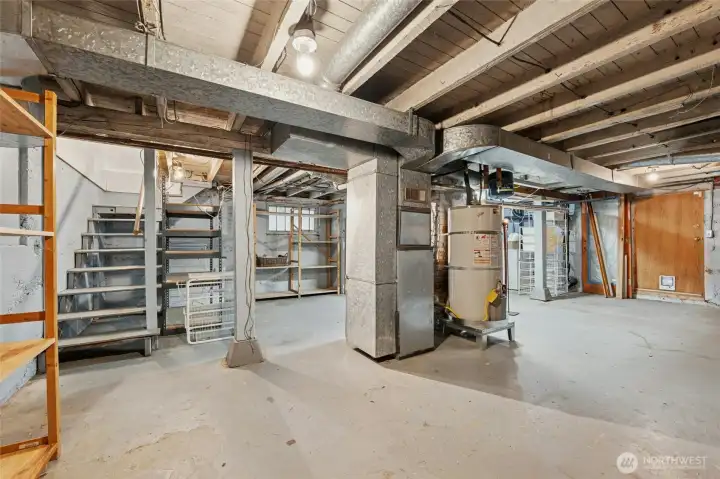 Lot's of storage and space in basement